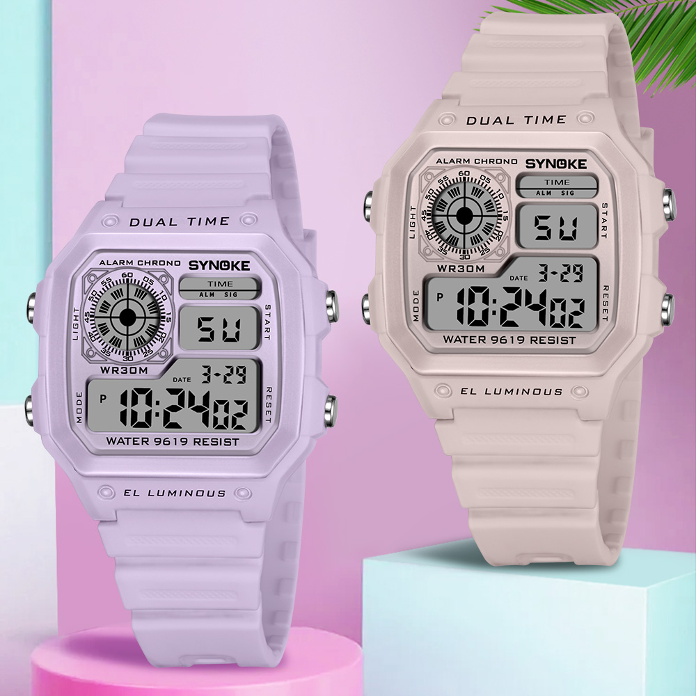 Outdoor Sport Lights - SYNOKE Digital Watches Lady Sports Luminous