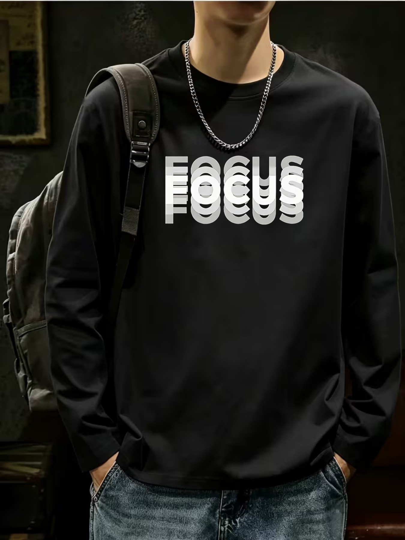 Outdoor Sports - Men's Focus Pattern Crew Neck Regular