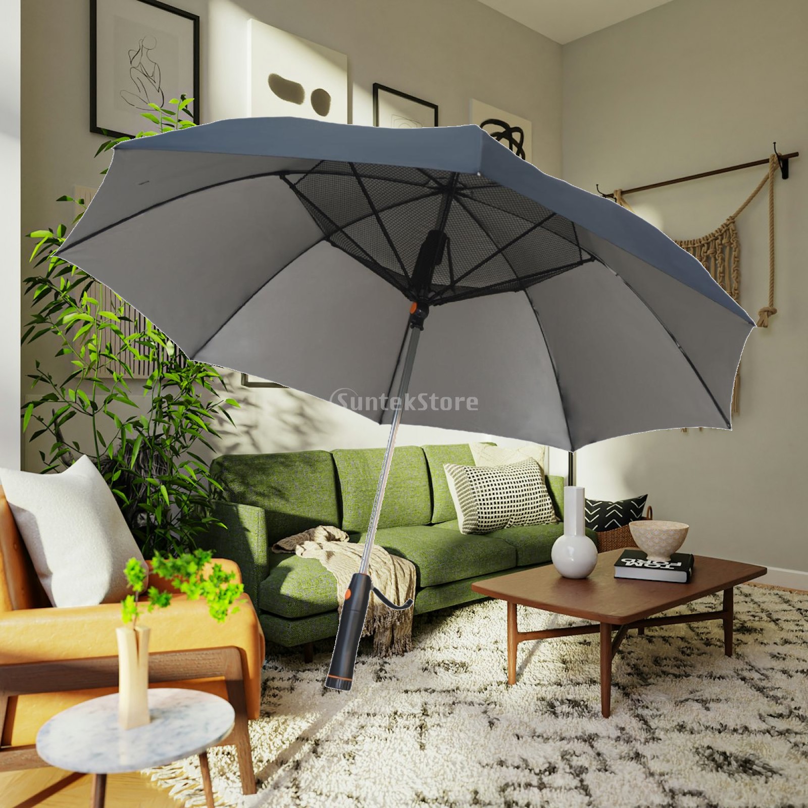 Outdoor Sports Umbrella - Umbrella with Fan Built in Travel