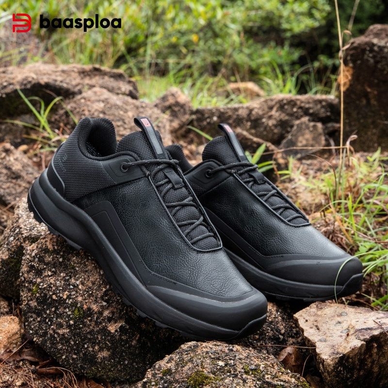 Climbing Shoe Beginner - Baasploa Men Hiking Sneakers Outdoor Fashion