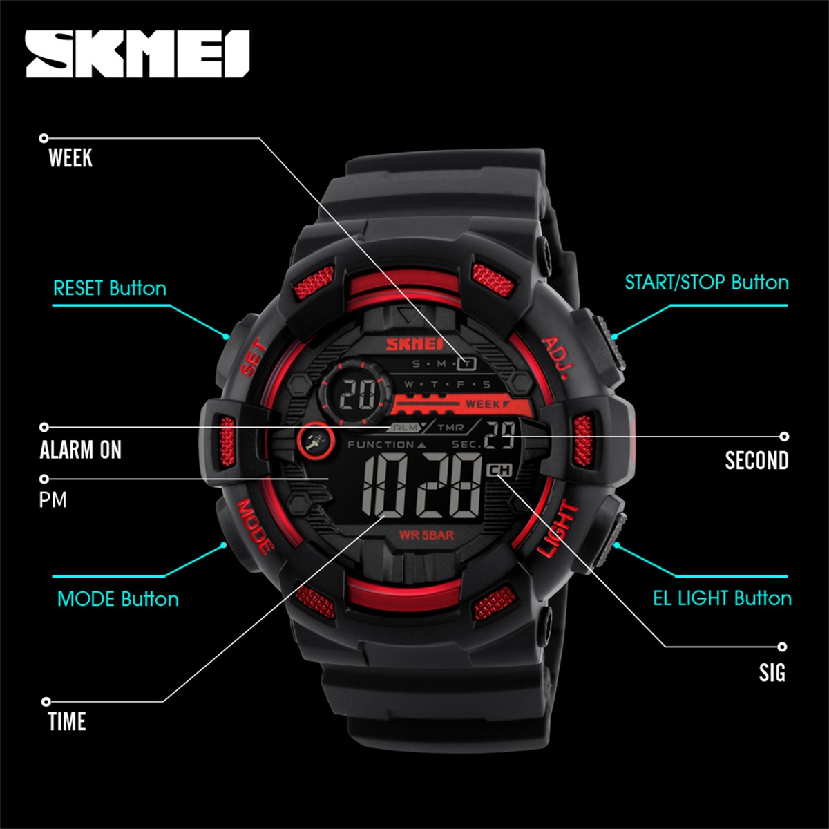 SKMEI Sports Outdoor Chrono Di - đánh giá và giá Outdoor Sports List