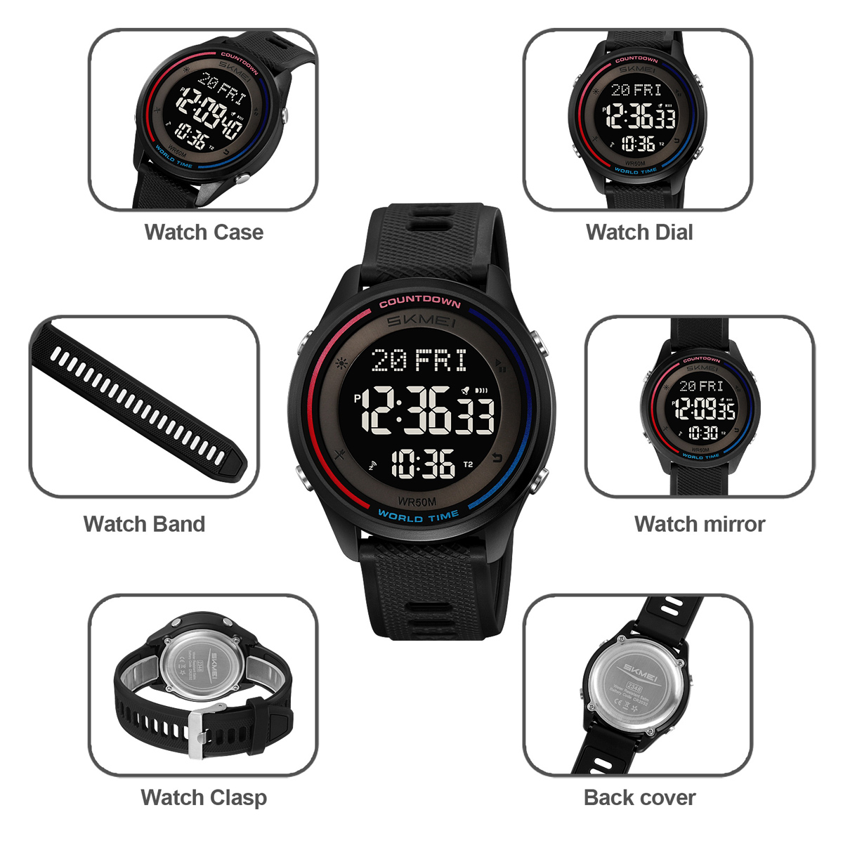SKMEI Waterproof Digital Wrist - đánh giá và giá Outdoor Sports List