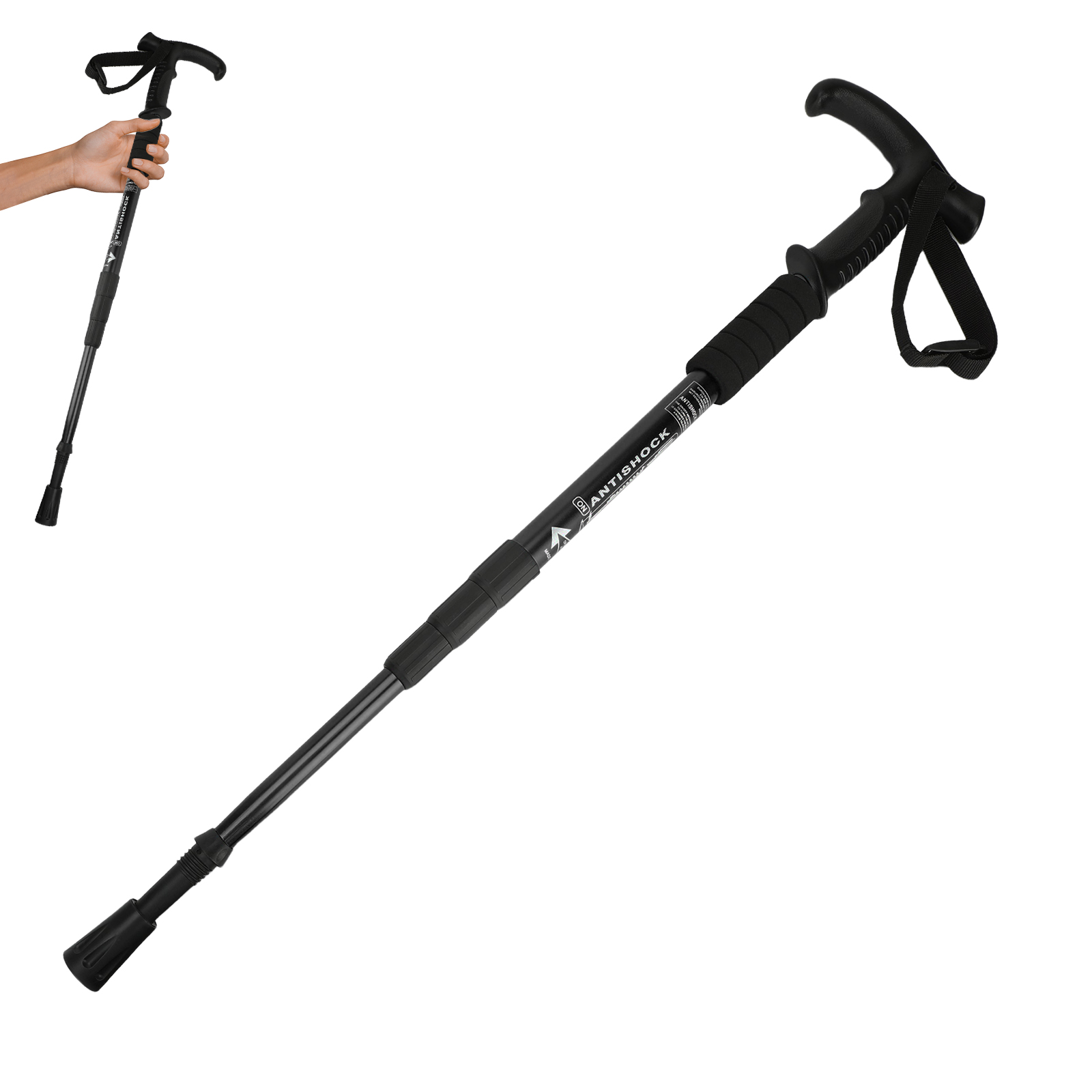 Aluminum Alloy Walking Stick f - đánh giá và giá Outdoor Sport Climbing Gear