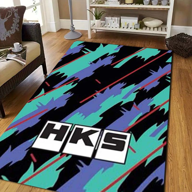 3D Racing H-HKS Print Area Rug - đánh giá và giá Outdoor Sport Flooring