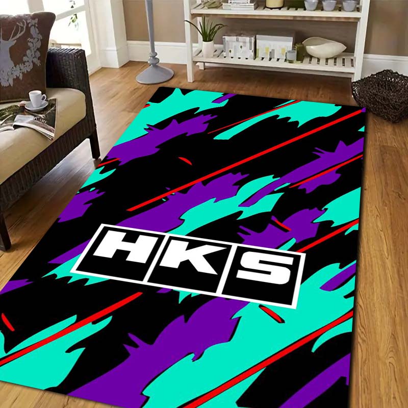 3D Racing H-HKS Print Area Rug - đánh giá và giá Outdoor Sport Flooring
