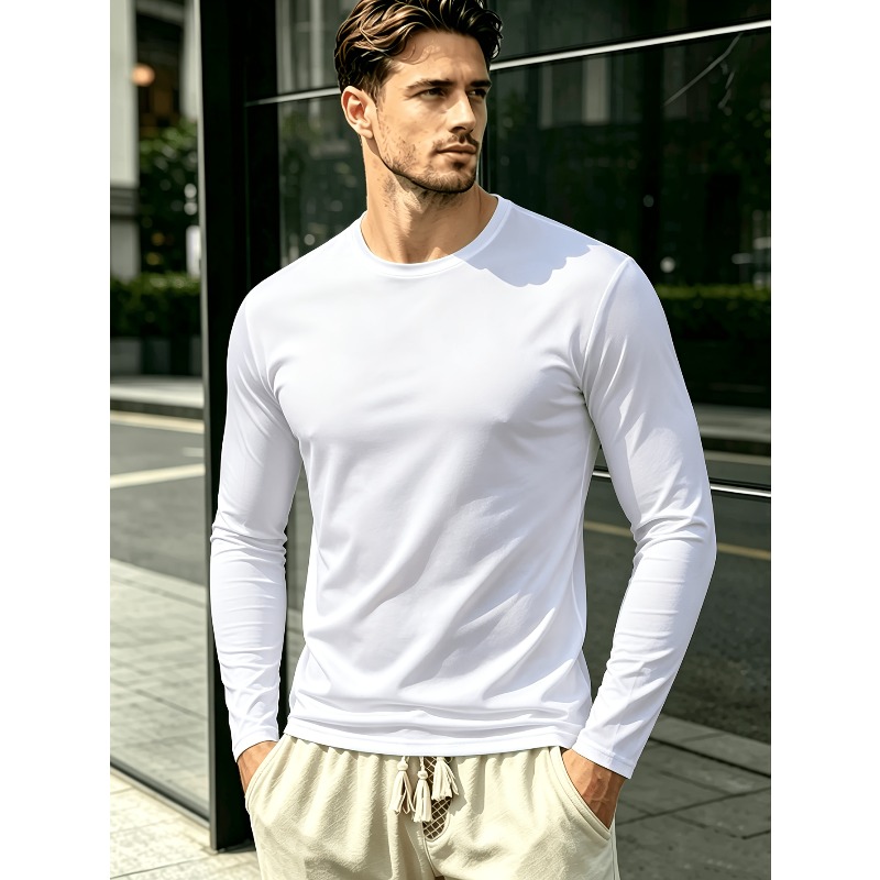 Solid Round Neck Long Sleeve T - đánh giá và giá Outdoor Sports